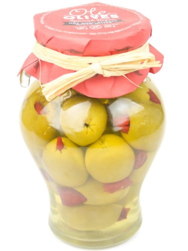 Oliwki Ole Olives Gordal Nadziewane Chili 580 g.jpg