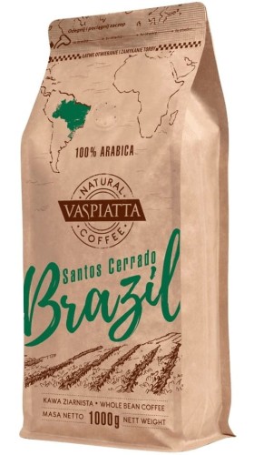 Kawa ziarnista Vaspiatta Natural Brazil Santos Cerrado 1 kg.jpg